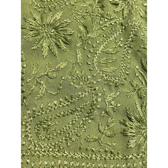 Women’s Medium Kaftan MIDI V Neck Sheer Tunic Top Boho Long Sleeve Dress Beach - Picture 15 of 16